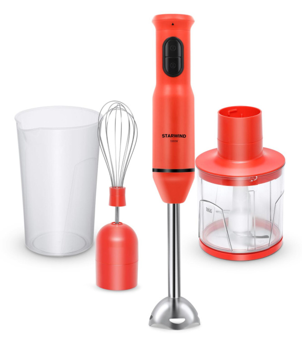 Блендер StarWind SBP2300,  погружной,  красный/черный