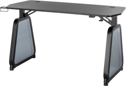 Стол игровой Cactus CS-GMD-BK-RGB, МДФ, черный