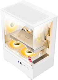 Корпус mATX BLOODY CC-125, Mini-Tower, без БП,  белый [cc-125-wh]