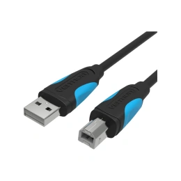 Кабель Vention USB 2.0 AM/BM - 1,5м, черный VAS-A16-B150