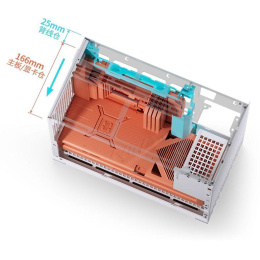 Корпус без блока питания Case JONSBO D32 PRO, Mini-Tower, TG, no fan, 2xUSB-A 3.2 + 1xUSB-C 3.2, mATX, mDTX, mITX Black (D32 PRO BLACK)