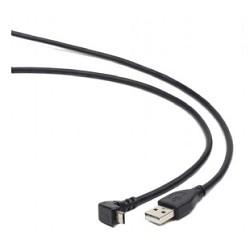 Gembird/Cablexpert Pro CCP-mUSB2-AMBM90-6, AM/microBM 5P, 1,8м, угловой, экран, черный