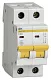 Выключатель автоматический IEK MVA20-2-050-C ВА47-29 50A тип C 4.5kA 2П 400В 2мод белый (упак.:1шт)
