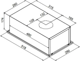 Вытяжка встраиваемая Weissgauff Box 850 PB Black Edition черный управление: кнопочное 1 мотор