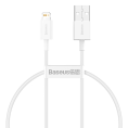 Кабель Baseus CALYS-02 Superior Series Fast Charging Data Cable USB to Lightning 2.4A силиконовый 0.25m White