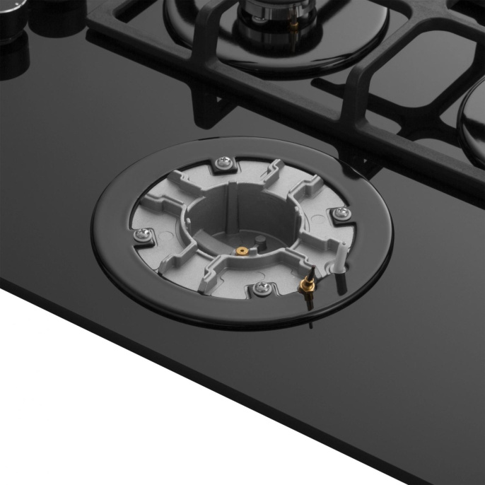 Газовая варочная поверхность Meferi Glass Ultra MGH604 черный