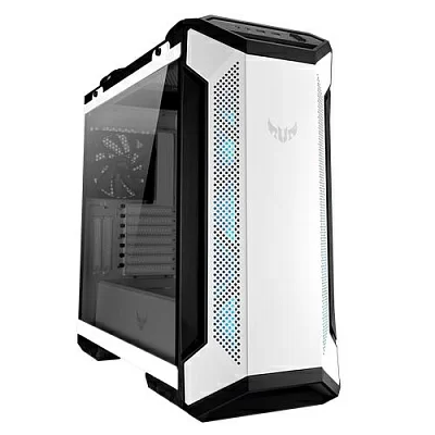 Корпус для пк ASUS TUF GAMING GT501 White ASUS TUF Gaming GT501 White Edition case supports up to EATX with metal front panel, tempered-glass side panel, 120 mm RGB fan, 140 mm PWM fan, radiator space reserved, and