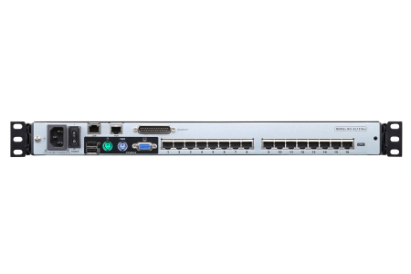 KVM консоль ATEN 19" 1-Local/Remote Share Access 16-Port Multi-Interface Cat 5 Dual Rail LCD KVM over IP switch KL1516AIN-AXA-RG