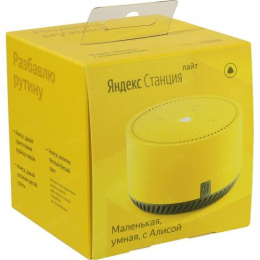 Умная колонка ЯНДЕКС Станция Лайт 5Вт, с Алисой, желтый [yndx-00025y]