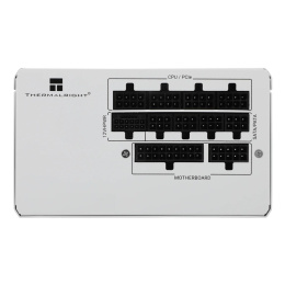 Блок питания 750W/ Power Supply Thermalright, 750W 80+ Gold ATX, 3.1, PCIe 5.1, Non-modular, 1x24 20+4 pin, 1xCPU 8 4+4 pin, 2xPCIe*2 8 6+2 pin, 5xSATA3, 1x12+4pin 12VHPWR PCIe 5.1 12+4pin 600mm , 3xMOLEX4pin, Active, 120x120mm, 150x140x86mm, APFC, whit (