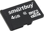 Карта памяти SmartBuy  SB4GBSDCL4-00  microSDHC 4Gb  Class4SMARTBUY