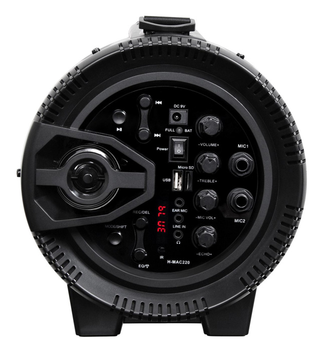 Минисистема Hyundai H-MAC220 черный 45Вт FM USB BT SD/MMC