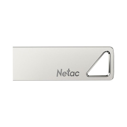 Флешка USB NETAC U326 4ГБ, USB2.0, серебристый [nt03u326n-004g-20pn]