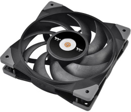 Вентилятор Thermaltake Toughfan 12 2шт, 120мм, 4-pin, 2000об/мин, 19.2 - 22.3 дБ, черный, Ret [cl-f082-pl12bl-a]