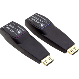 Передатчик и приемник сигнала HDMI по волоконно-оптическому кабелю; кабель 2LC, многомодовый ОМ3, до 200 м, поддержка 4К60 4:4:4 [94-0006150] 617R/T
