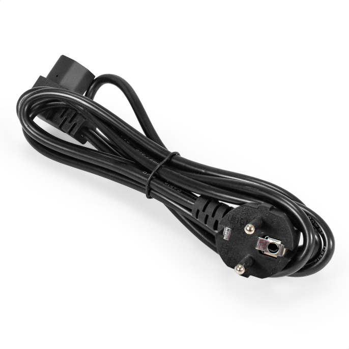 Кабель питания ExeGate OfficePC PC-1.8 450W-Schuko->C13(У) (Евровилка EU/Тип F(Schuko) ->IEC 320 C13 угловой, черный, 1.8м) EX297777RUS