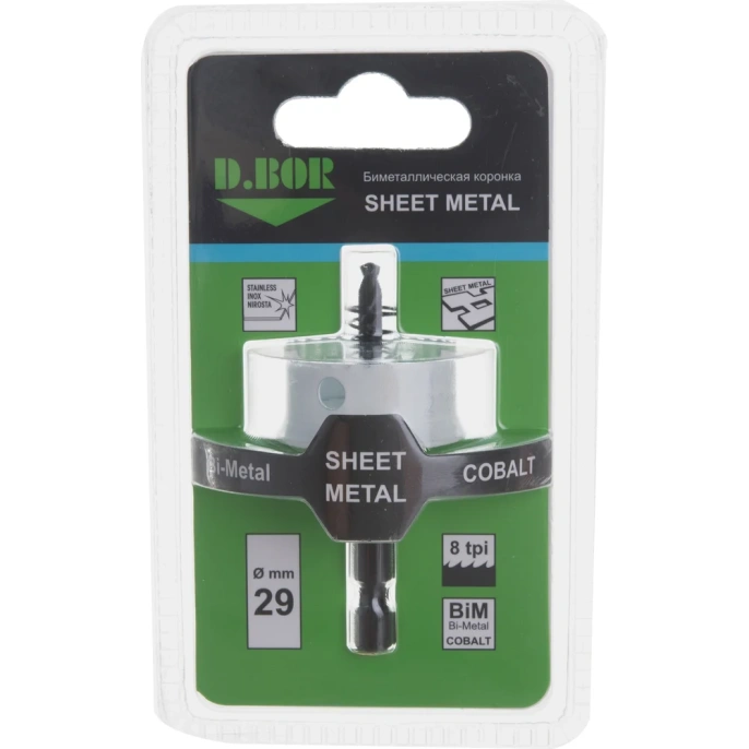 Коронка биметаллическая SHEET METAL 29 мм D.BOR D-HS-BIM-SM-20-029