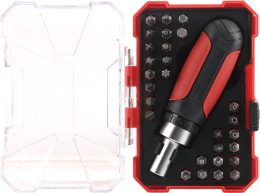 Набор бит P.I.T. HSDR04-0029 29 предметов рукоятка с трещоткой, биты, адаптер, кейс