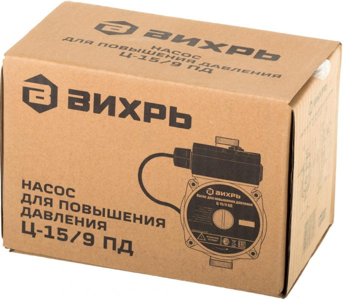 Насос центробежный Вихрь Ц-15/9 ПД 120Вт 1500л/час 68/7/13
