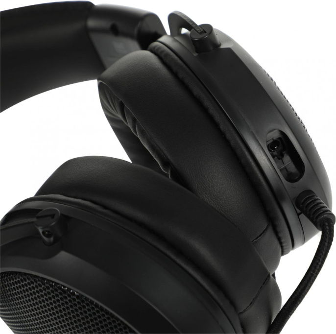 Гарнитура игровая Acer AHW120,  для компьютера, мониторные,  проводные, черный [zl.hdscc.01c]