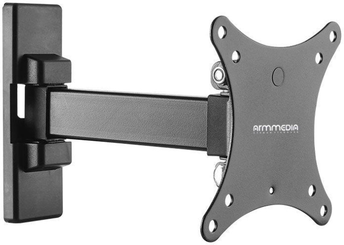 Кронштейн для телевизора Arm Media MARS-1, 10-32", настенный, поворот и наклон,  черный [10180]