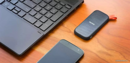 Внешний накопитель SanDisk Portable SDSSDE30-1T00-G26 1TB SSD, USB 3.2 Gen2 (10 Гбит/с), пластик, цвет черный