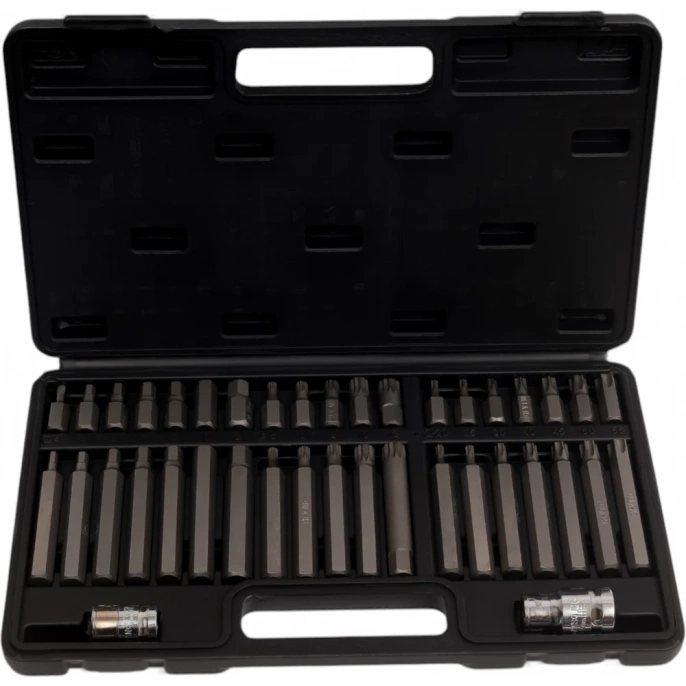 Набор бит HEX, TORX, SPLINE (40 предметов; 1/2") VOREL 66410