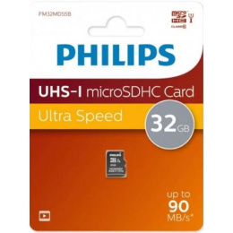 Флеш карта microSD 32GB PHILIPS High Speed microSDHC Class 10 90MB/s FM32MD55B/97