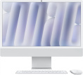Моноблок Apple iMac A3247 24" 4.5K M4 8 core 4 16Gb SSD256Gb 8 core GPU macOS WiFi BT 143W клавиатура мышь Cam серебристый 4480x2520 (MWUC3ZP/A)