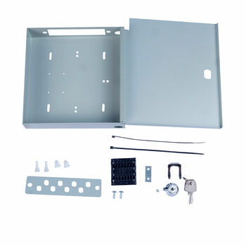 Cabeus FO-WL-8FC/ST-FP-K Кросс Распределительный Настенный Мини до 8 портов FC/ST (планка, ложемент) серый RAL 7035