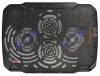 Подставка для ноутбука Buro BU-LCP156-B208, 15.6", 355х260х21 мм, 2хUSB, вентиляторы 2 х 80 мм, 560г, черный