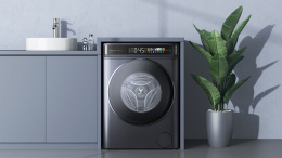 Стирально-сушильная машина Viomi Master 2 Pro WD10FT-B6E отдельностоящая, сушка: естественная конденсация, загрузка для стирки: до 10 кг, загрузка для сушки: до 6 кг, отжим: 1400 об/мин, глубина: 49 см с люком 58 см , энергопотребление B, 14 программ,