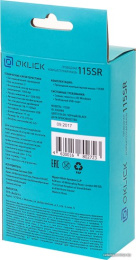 Мышь Оклик 115SR черный оптическая 1000dpi USB для ноутбука 3but (492888)