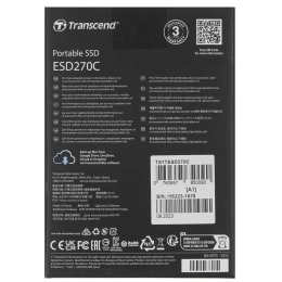 Внешний диск SSD Transcend TS1TESD270C, 1ТБ, черный
