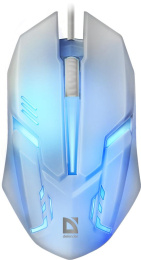 Defender Cyber MB-560L [52561] {Проводная оптическая мышь, 7 цветов, 3 кнопки,1200dpi, белый}