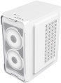 Корпус mATX Oklick OCC-MN302F, Mini-Tower, без БП,  белый