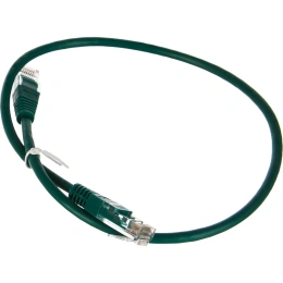 Патч-корд TWT RJ45-RJ45, 4 пары, UTP, категория 5е, 0.5 м, зеленый, 45-45-0.5-GN