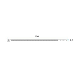 PROconnect 57-0151 Стяжка кабельная нейлоновая 150x2,5мм, черная 100 шт/уп
