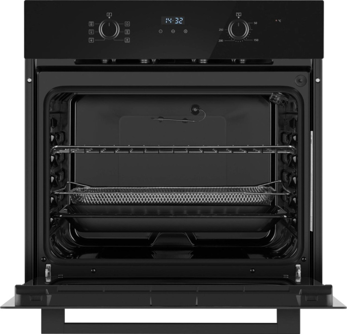 Духовой шкаф электрический WEISSGAUFF EOM 366 PDB,  67л,  дверца с 2 стеклами,  черный
