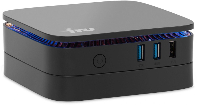 Неттоп iRU 110JLCN Intel Celeron N4500,  DDR4 8ГБ, 256ГБ SSD, Intel UHD Graphics,  без операционной системы,  черный [2152166]