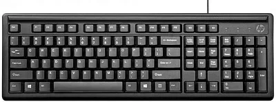 Клавиатура Keyboard HP 100 Wired RUSS (black) cons