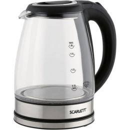 Чайник электрический Scarlett SC-EK27G88 1.8л. 1800Вт черный корпус: стекло