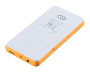 MP3 плеер Digma S4 flash,  8ГБ,  белый/оранжевый