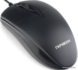 Гарнизон Мышь GM-220XL, USB, чип- Х, черный, 2м,1000 DPI, 2кн.+колесо-кнопка