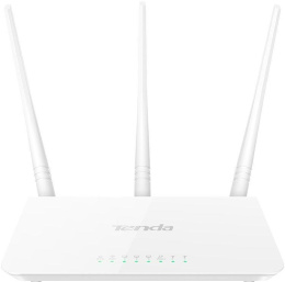 Маршрутизатор Tenda F3 Wi-Fi роутер N300 до 300 Мбит/с на 2,4 ГГц, 3x5dBi антенны, LAN 3x10/100 Мбит/с, WAN 1x10/100 Мбит/с