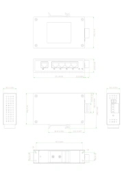 Промышленный неуправляемый коммутатор MOXA EDS-205A-T, 5 портов 10/100BaseT X , IP30, от -40 до 75°C, DIN-Rail