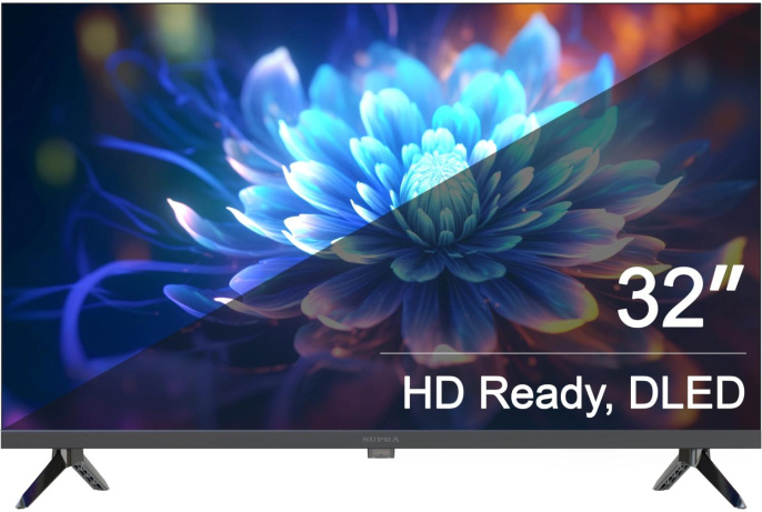 Телевизор LED Supra 32" STV-LC32LT0080W черный HD 60Hz DVB-T DVB-T2 DVB-C DVB-S DVB-S2 USB RUS