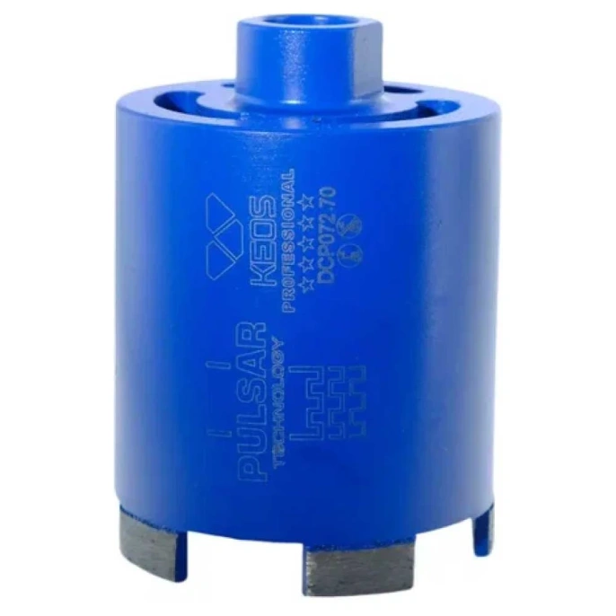 Коронка алмазная для подрозетников по бетону PULSAR микроудар (72/70 мм; М16) KEOS DCP072.70