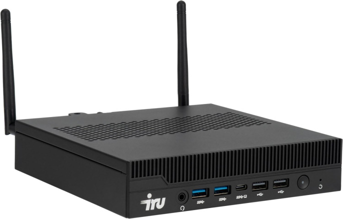 Неттоп IRU Tactio 310H6ITF i3 14100 (3.5) 8Gb SSD256Gb UHDG 730 Windows 11 Pro GbitEth WiFi BT 120W черный (RUS) (2176177)