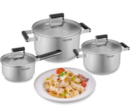 Кастрюля 3.1л Rondell Bayoneta RDS-1807, нержавеющая сталь, с крышкой